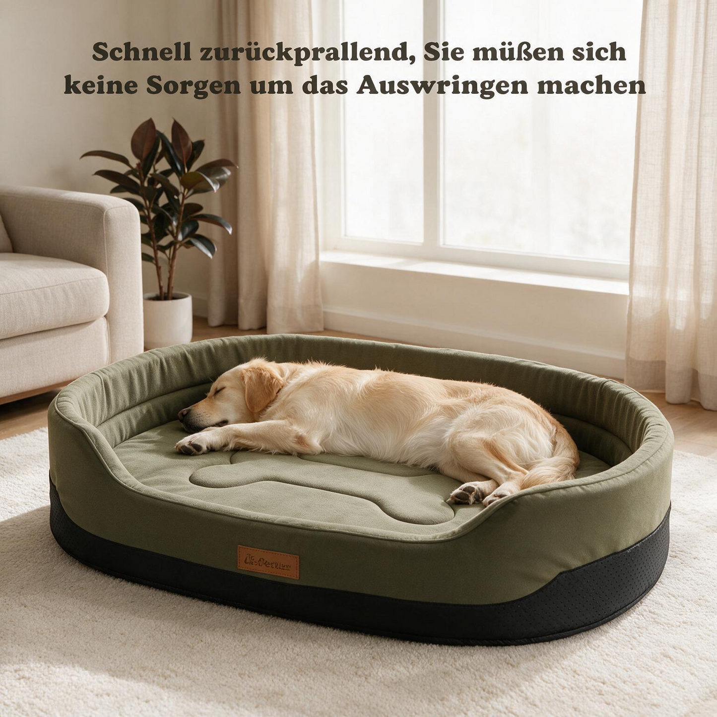 Orthopädisches Hundebett mit Memory-Schaum