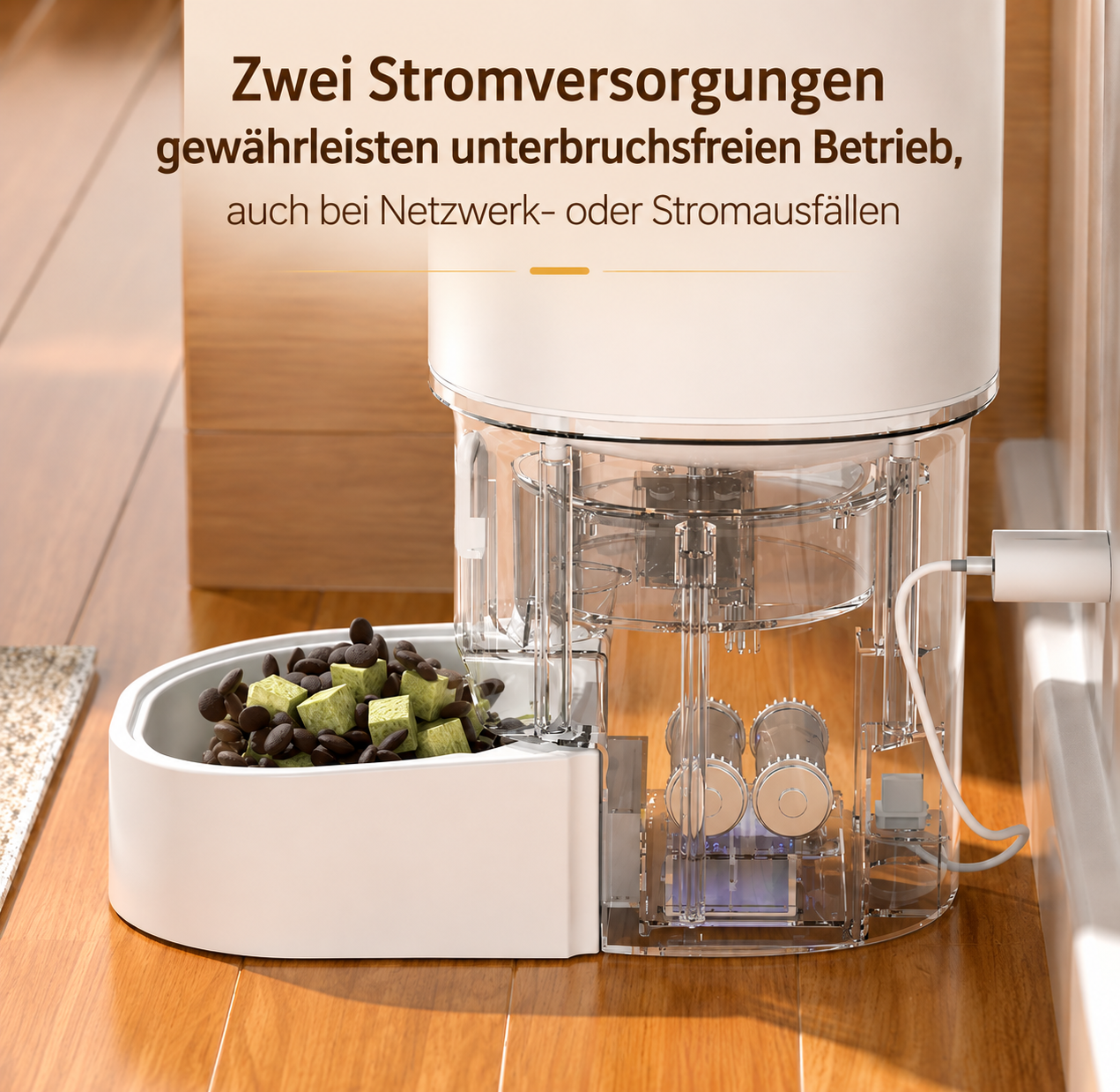Smarte Futterstation mit HD-Kamera