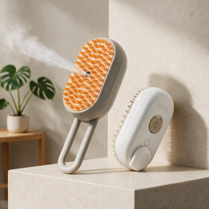 Dampf-Massagebürste für Haustiere