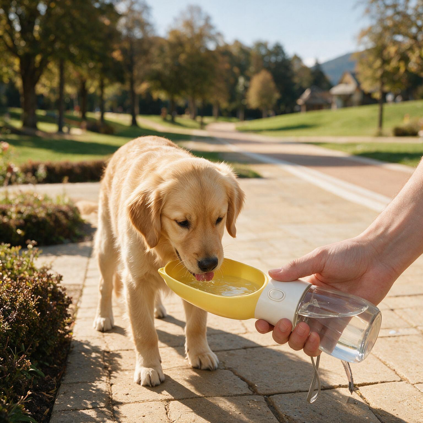 Tragbare Trinkflasche für Hunde