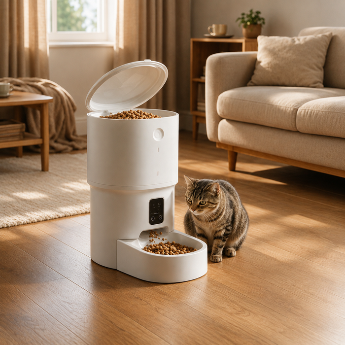 Smarte Futterstation mit HD-Kamera